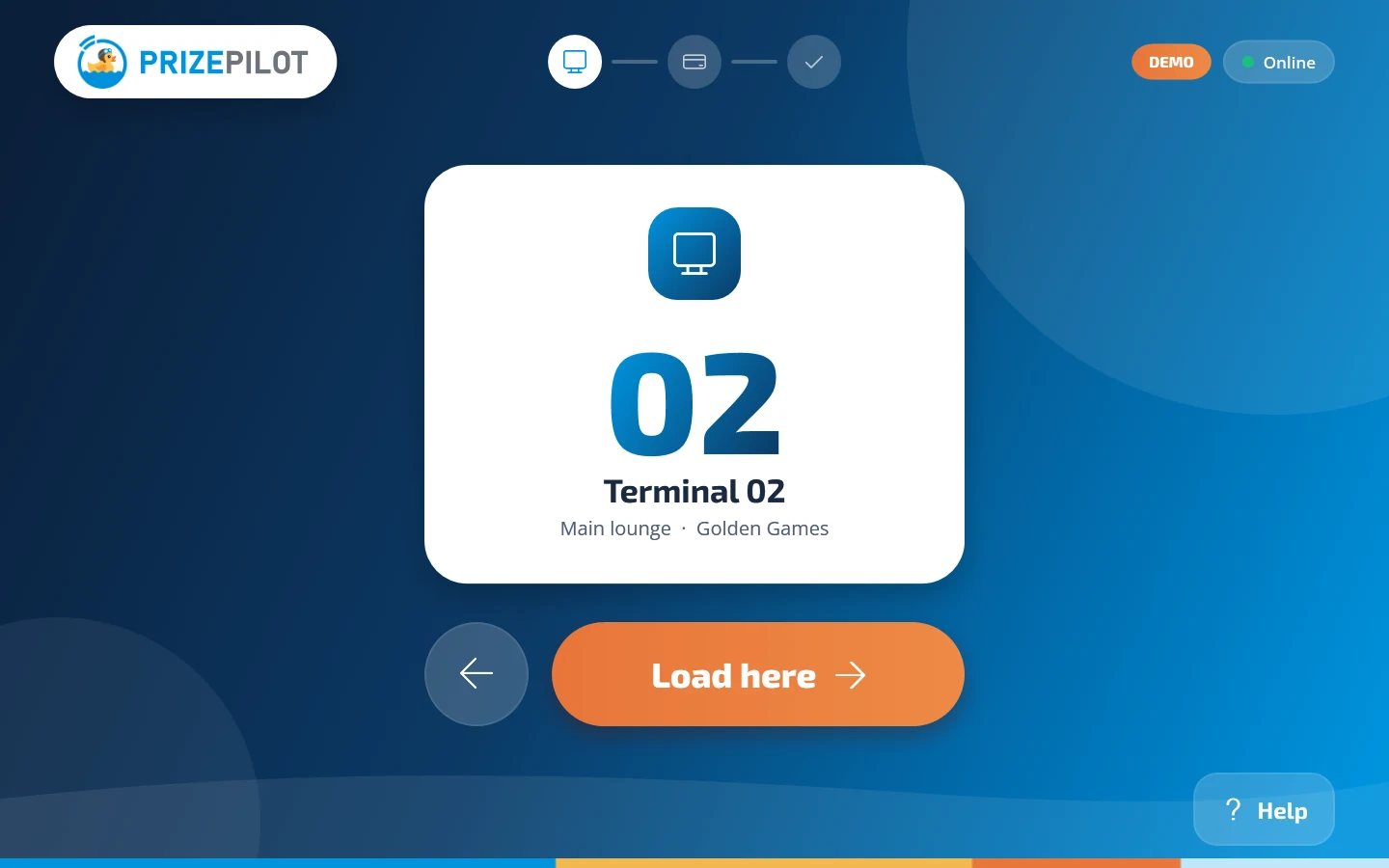 Kiosk Confirm screen
