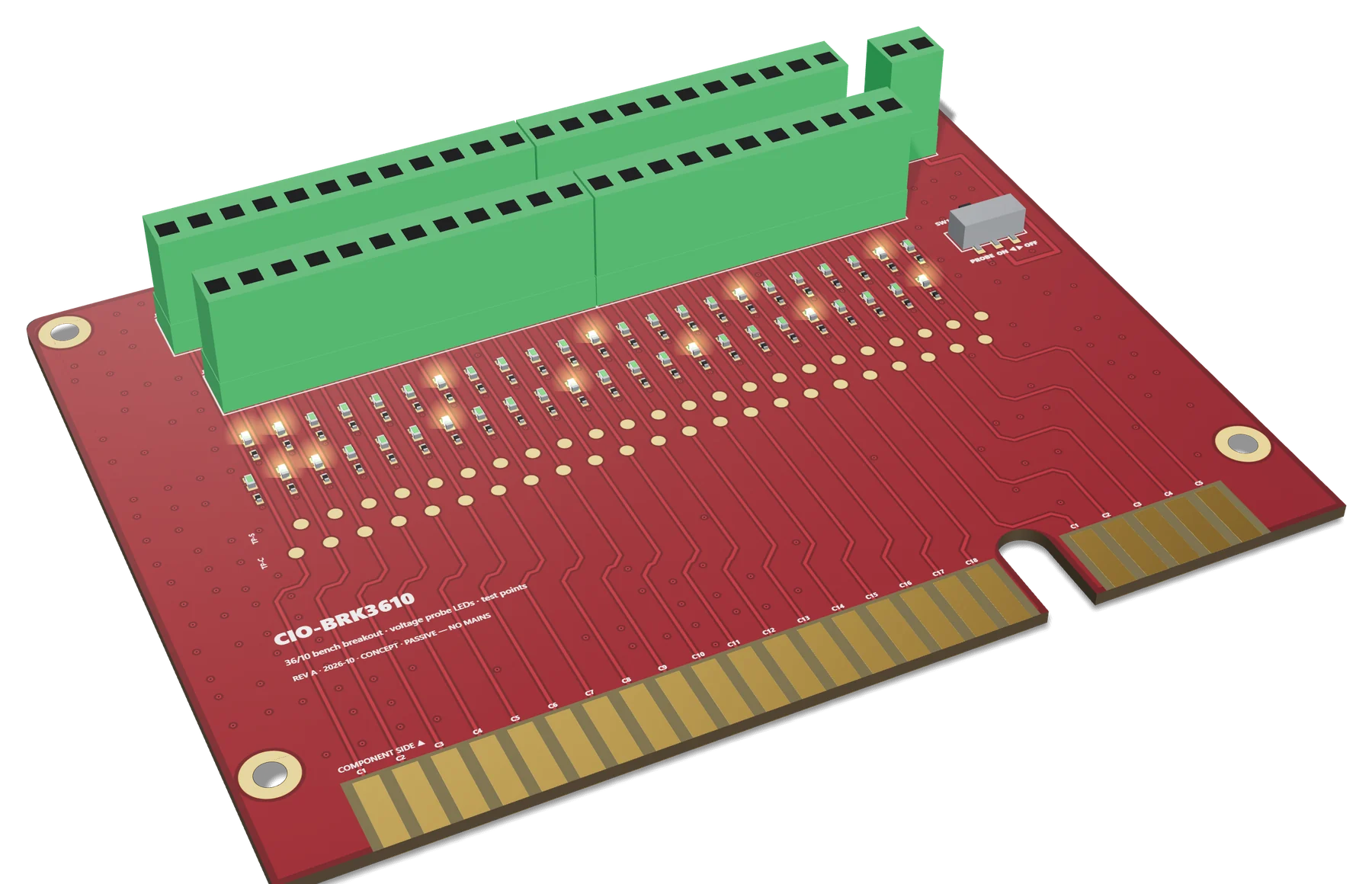 CIO-BRK3610, 3/4 view