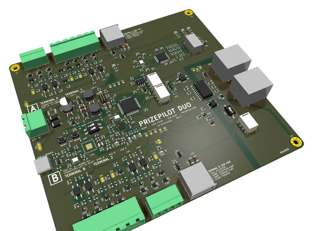 PrizePilot Duo board, 3D view